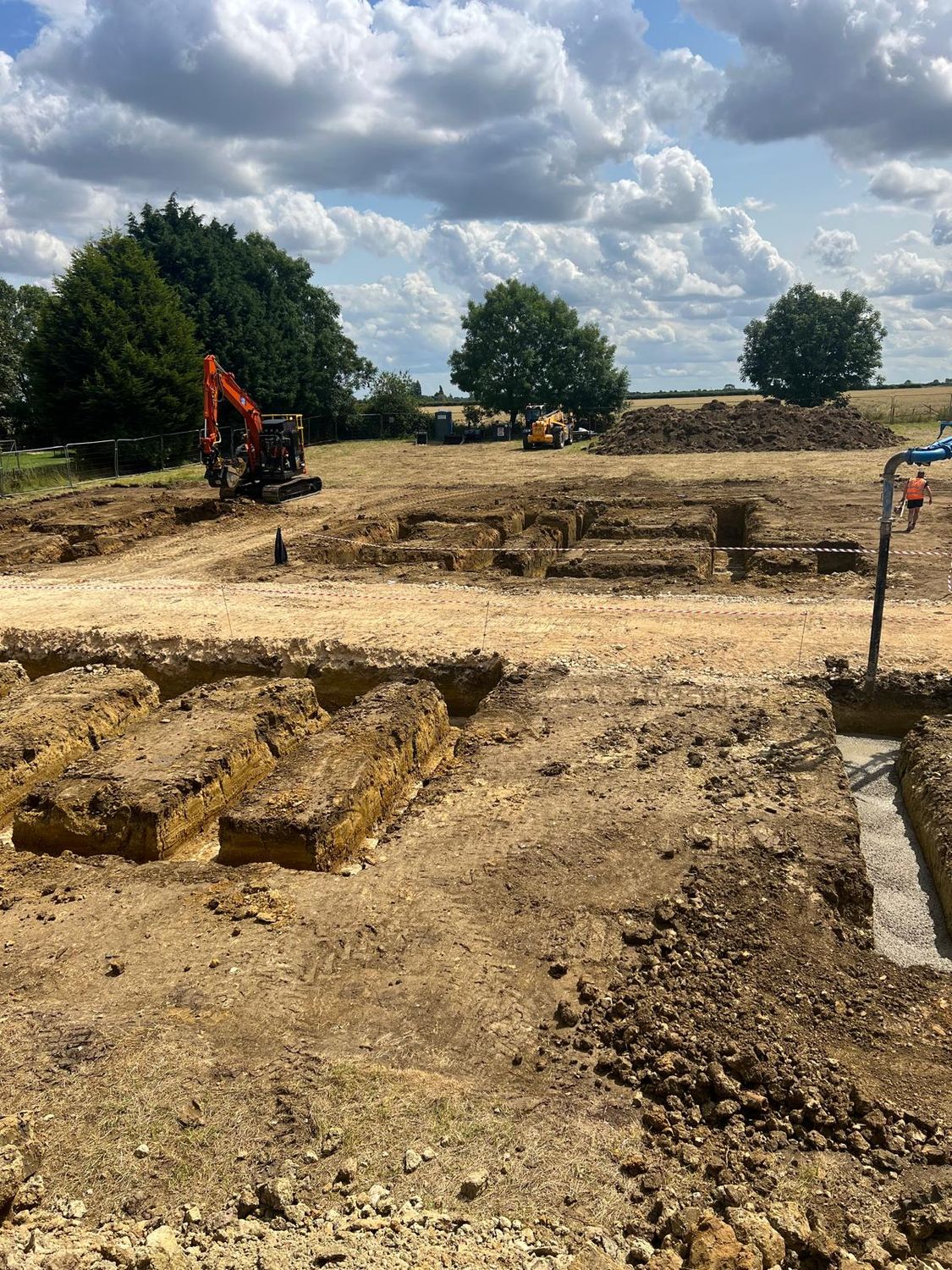 Foundation excavation under way