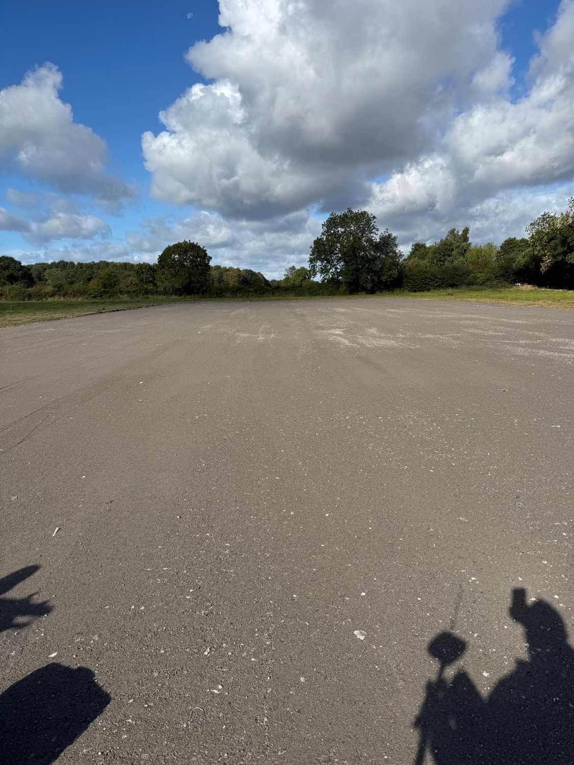 Area stripped and levelled